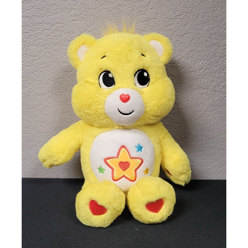 Basic Fun Care Bears Unlock the Magic Superstar Bear Plush Stuffed Animal 14 In